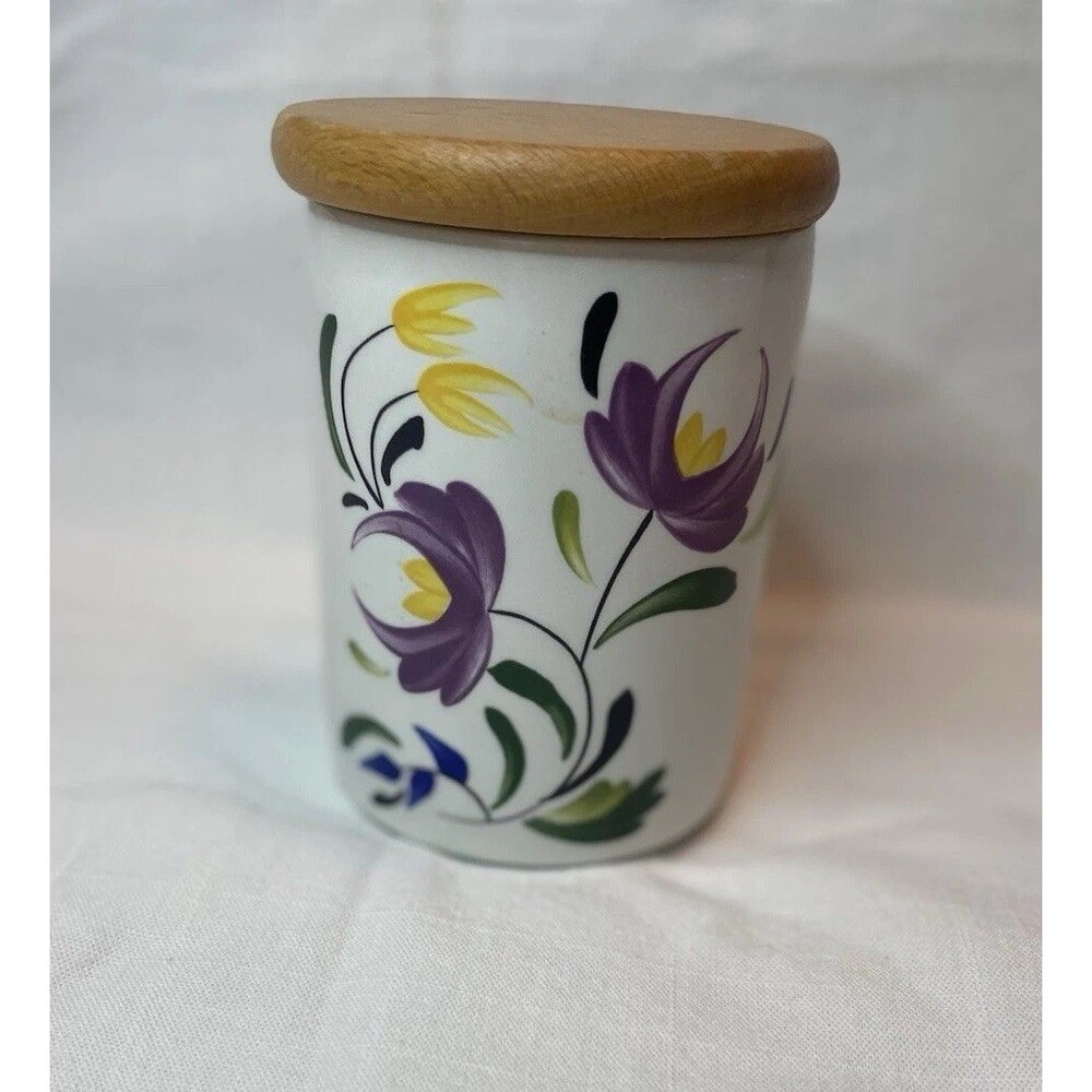 5” Canister Storage Jar w/Lid Welsh Dresser Portmeirion Angharad Menna 1992